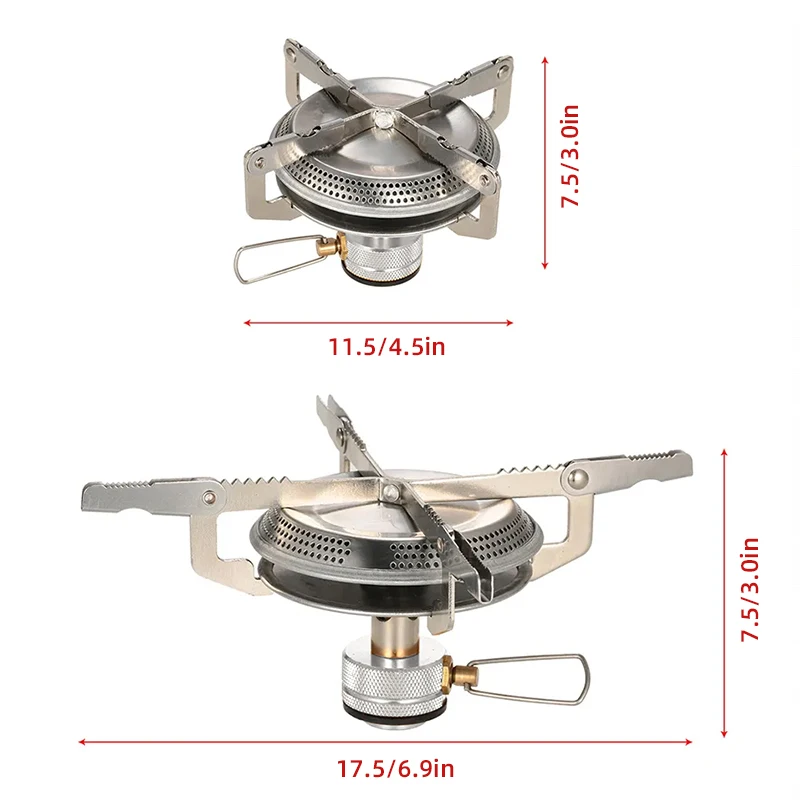 PACOONE Outdoor Camping Gas Stove Folding integrated stove head Ultralight Stove Burner for Hiking Picnic Cooking Stoves Furnace