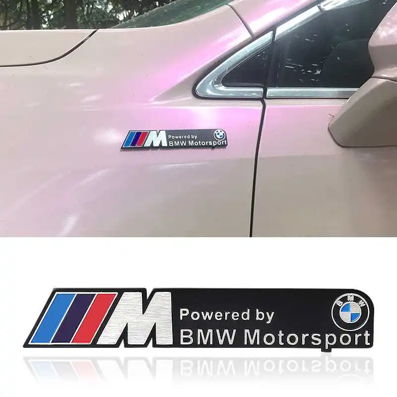 

Suitable for BMW logo M logo power leaf panel side label new 3 Series 5 Series X1X3X4X5X6 metal logo car sticker