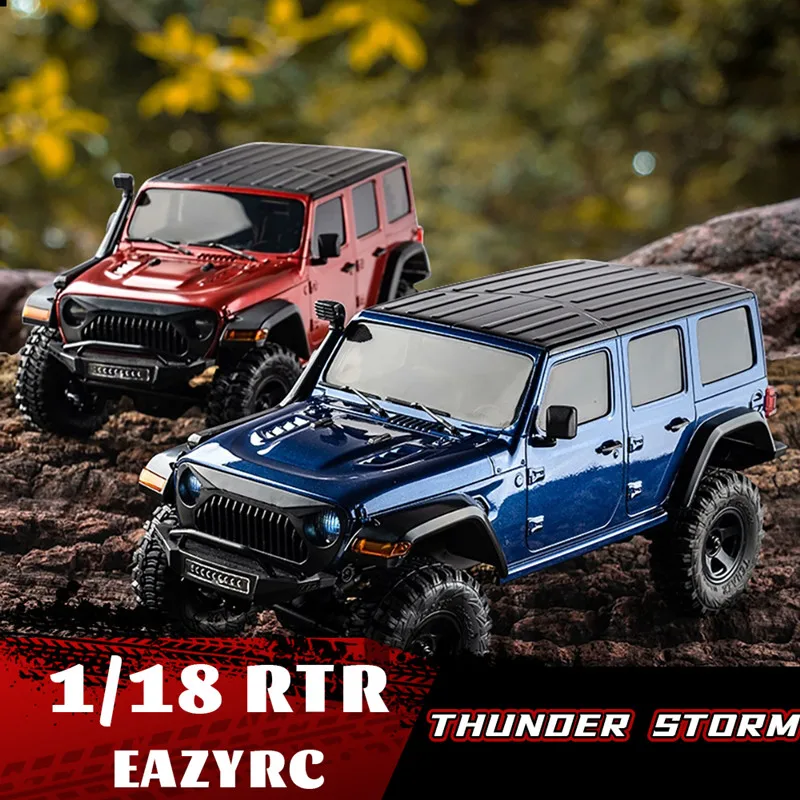 EAZYRC 1:18 Rc Car Thunder Storm 4WD 2.4G Simulation Wrangler RC Climbing Vehicle Remote Control Car Model Children's Toy