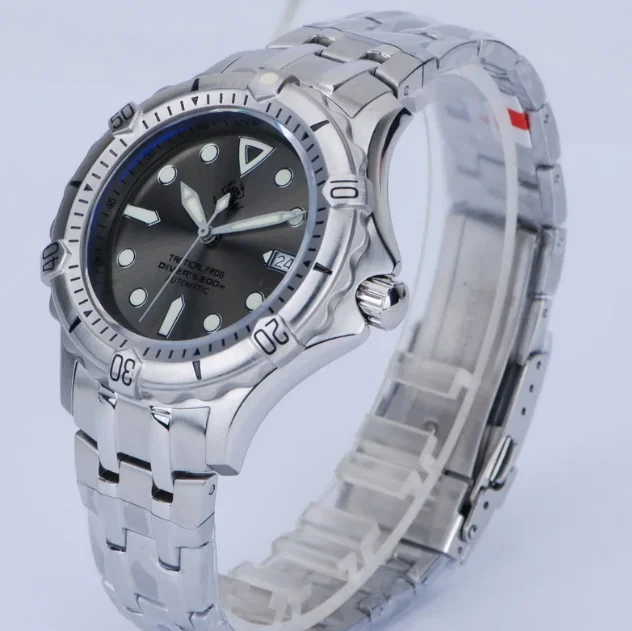 Tactical Frog Men Automatic Watch 42.5mm Mechanical Wristwatch Diver 200M Waterproof Luminous NH35 Sapphire NH35