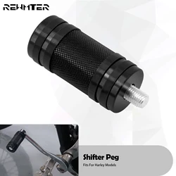 Motorcycle Aluminum Shifter Peg Shift Gear Lever Footrest For Harley Touring Electra Glide Sportster XL Dyna Softail Breakout FL