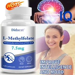 L-Methyl Folate 7.5 Mg Maximum Potency, Optimized & Activated, Non-GMO, Gluten-Free