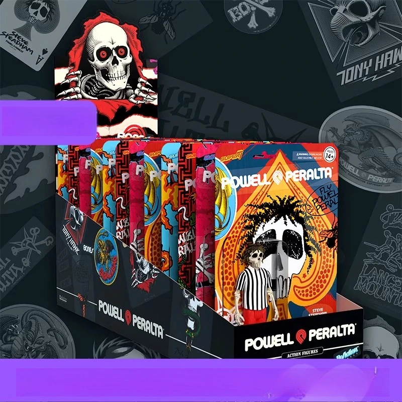 

Super7 Powell-Peralta Collaboration Series – Powell Skull Skateboarding-themed Ornament, Action Figure, Sports Collectible Gift