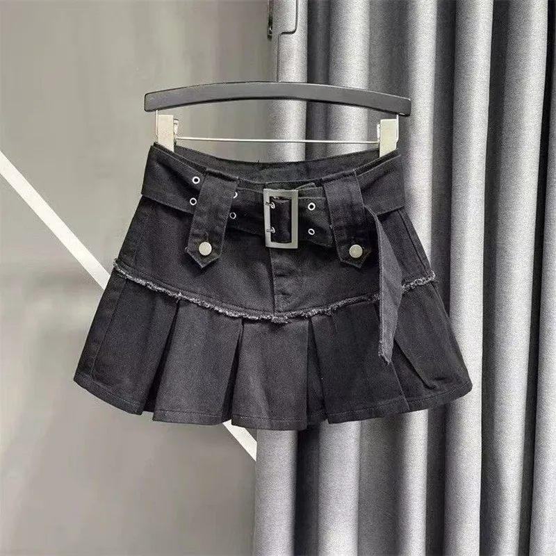 

Girls Denim Skirts Vintage Jean Skirt 2025 Blue Denim Skirts For Teenage