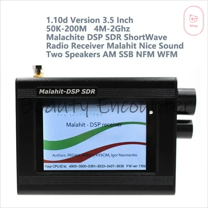 1.10D 50K-2Ghz Malachite SDR Radio Upgrade Software Malahit DSP SDR Receiver/3.5 