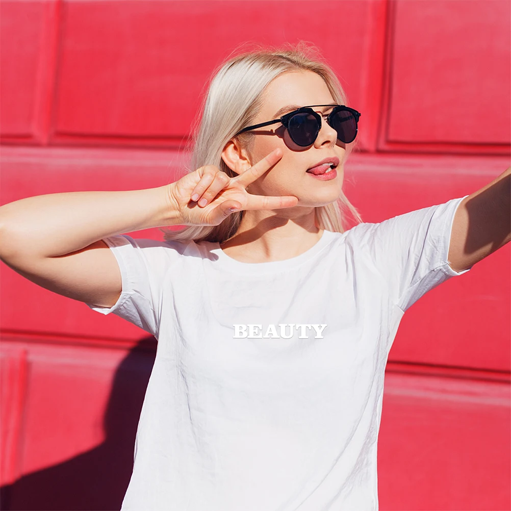 4 قطعة الحديد على الحروف نقل الحرارة الفينيل الأبجدية الرموز ملصقات DIY بها بنفسك الملابس تي شيرت النسيج الديكور يزين #6