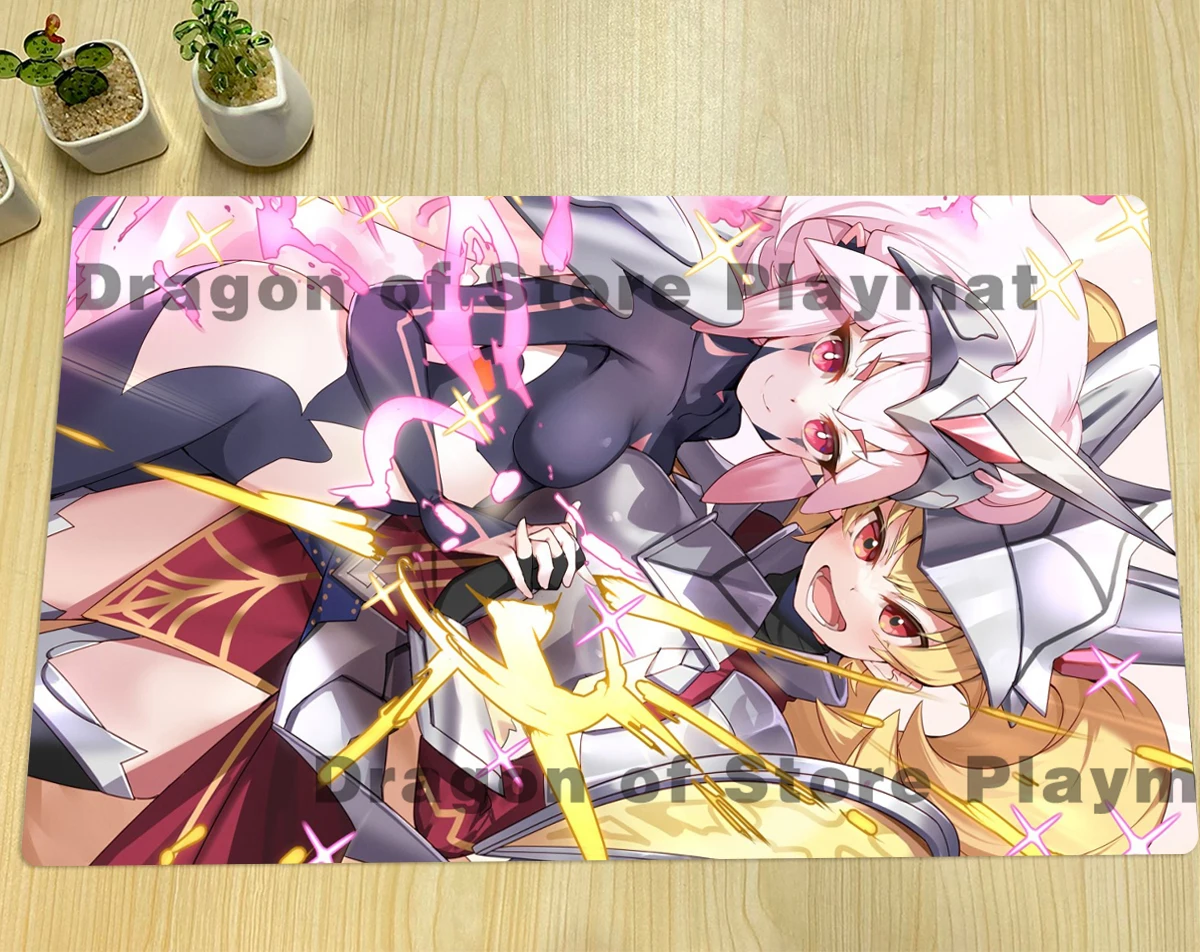 YuGiOh Playmat Centur-Ion Primera & Centur-Ion Trudea TCG CCG Mat Board Game Trading Card Game Mat Rubber Mouse Pad Free Bag