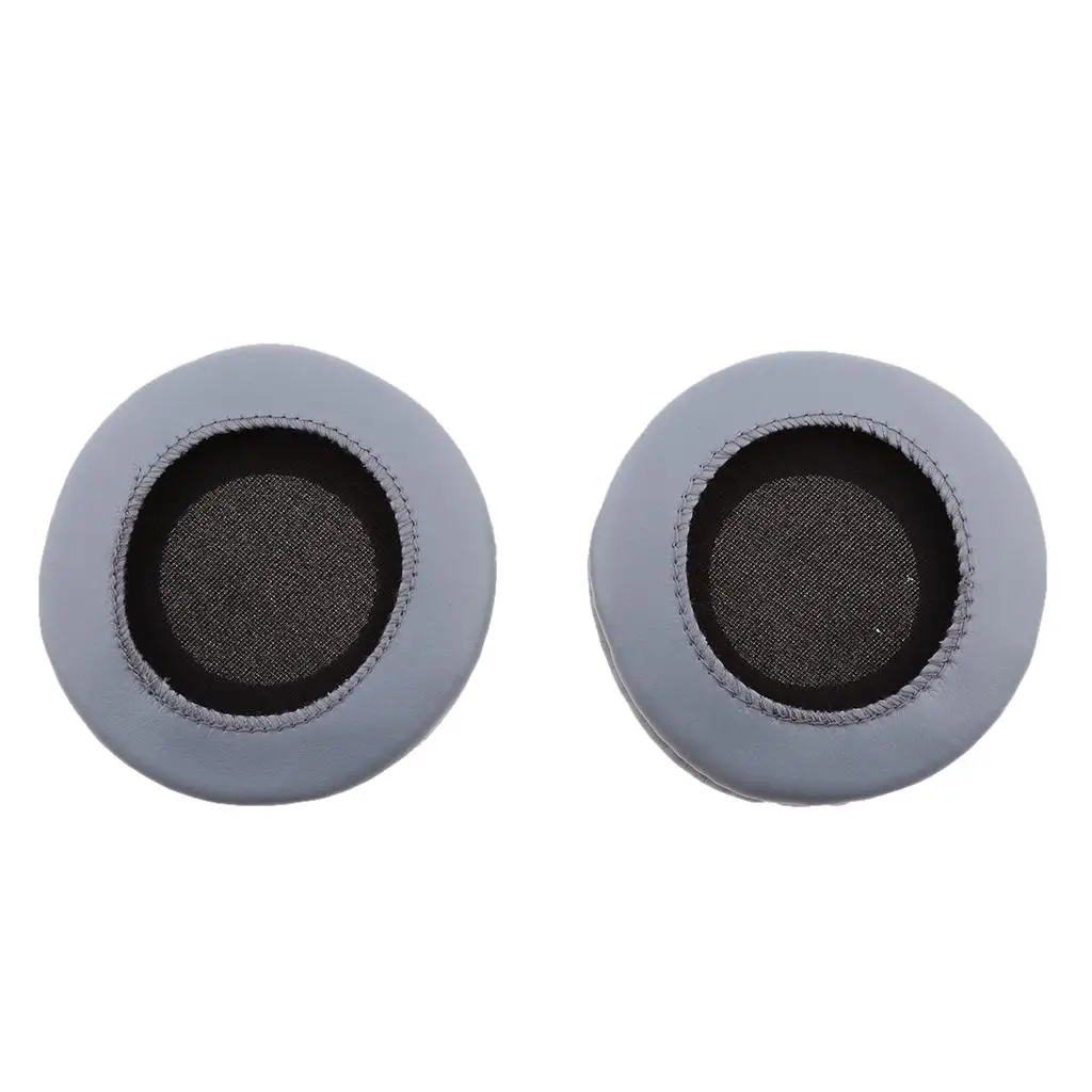 Universal foam ear pads (72-75mm diameter, 1 pair) black/grey