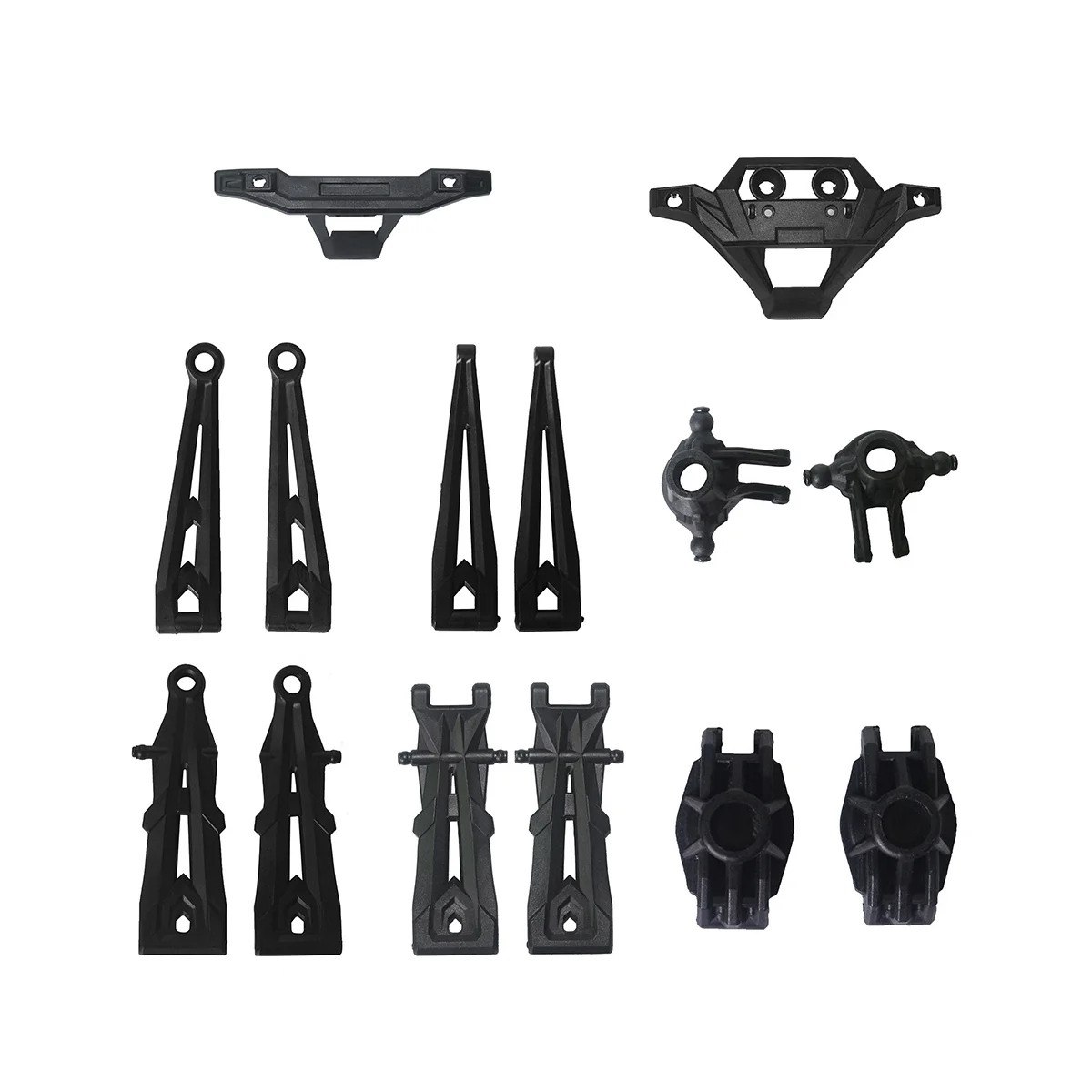 for XLH Hosim 9125 RC Car 14 Pcs Front Rear Upper Lower Swing Arm Steering Cup Bumper