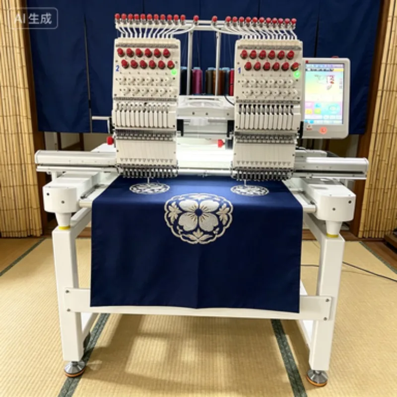Heavy Industrial Embroidery System 5 Heads 10 Needles Multi Head Embroidery Machine for Garment Factory