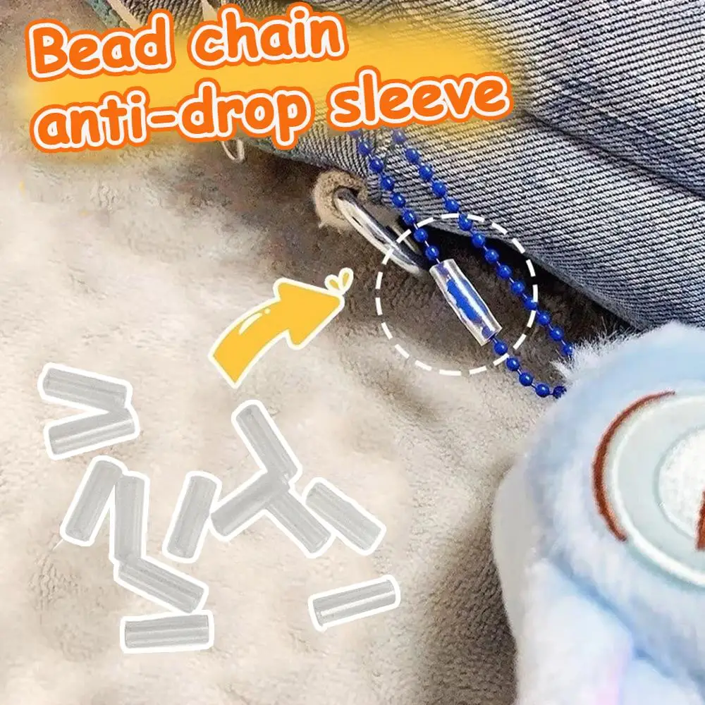 

50Pcs Bead Chain Anti-lost Cover Pendant Chain Protective Cover Prevent Bag Ornament Falling Off To Prevent Falling Bead Chain