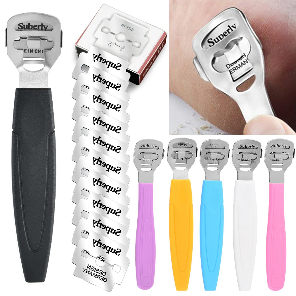 Stainless Steel Foot Callus Skin Remover Feet Shaver Corn Cuticle Cutter Dead Skin Removal Rasp File Foot Care Pedicure Tools