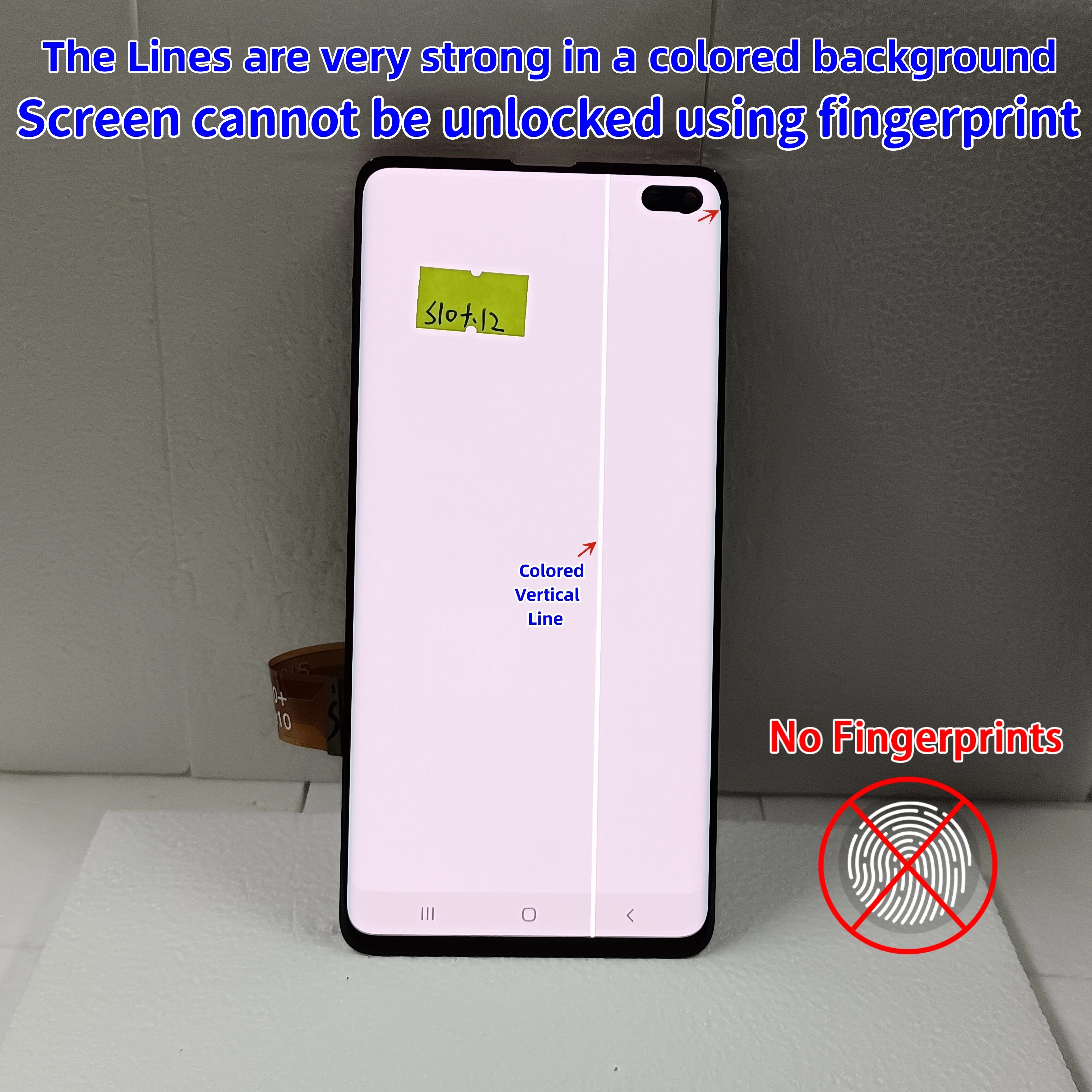 FOR S10+ LCD With Defect For Samsung Galaxy S10 Plus Display Screen G975 G975F Assembly S10plus G975U G9750 Touch panel replace