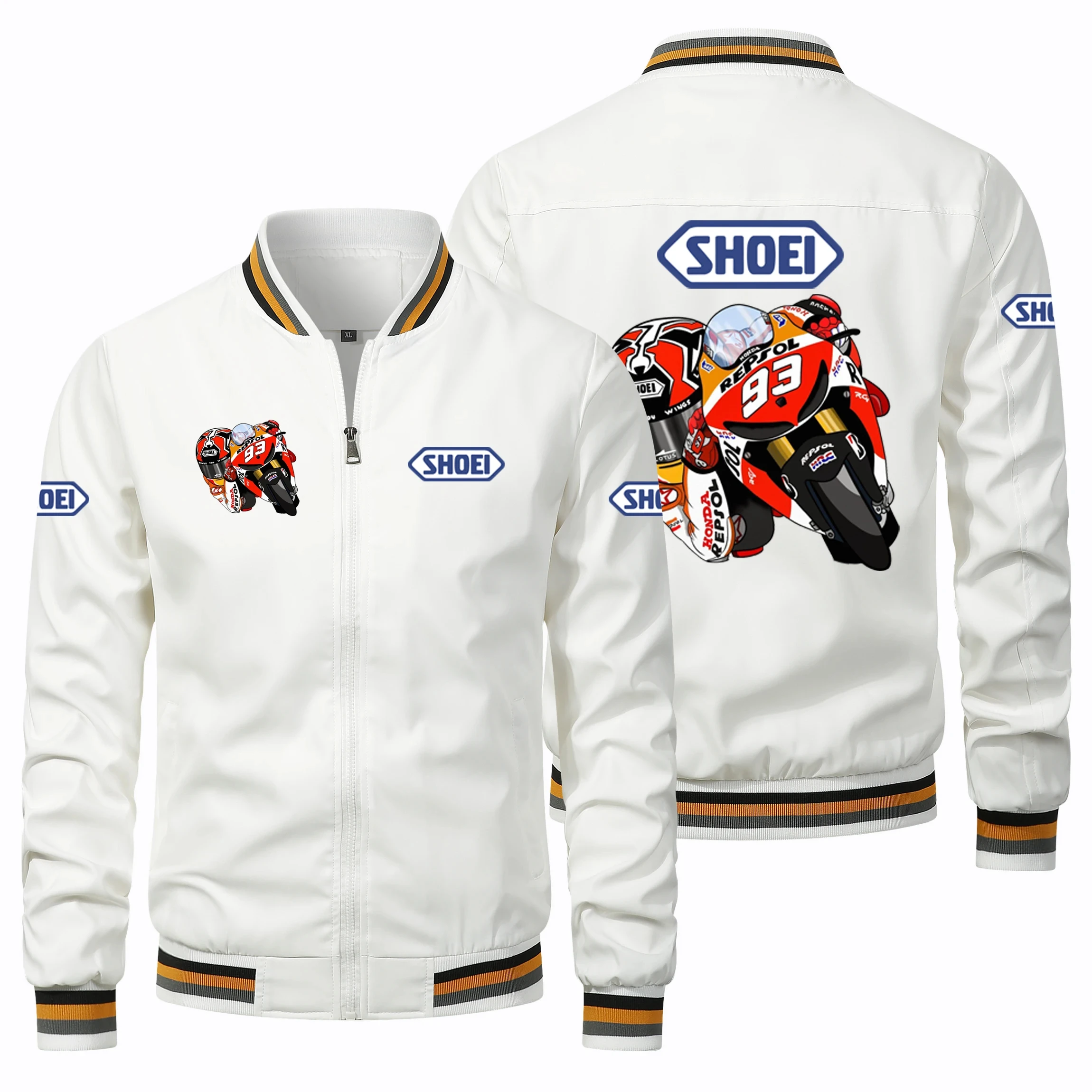 High end fashion hot selling SHOEI Motorcycle Racing Marquez 93 motorcycle men\'s casual oversized cycling jacket