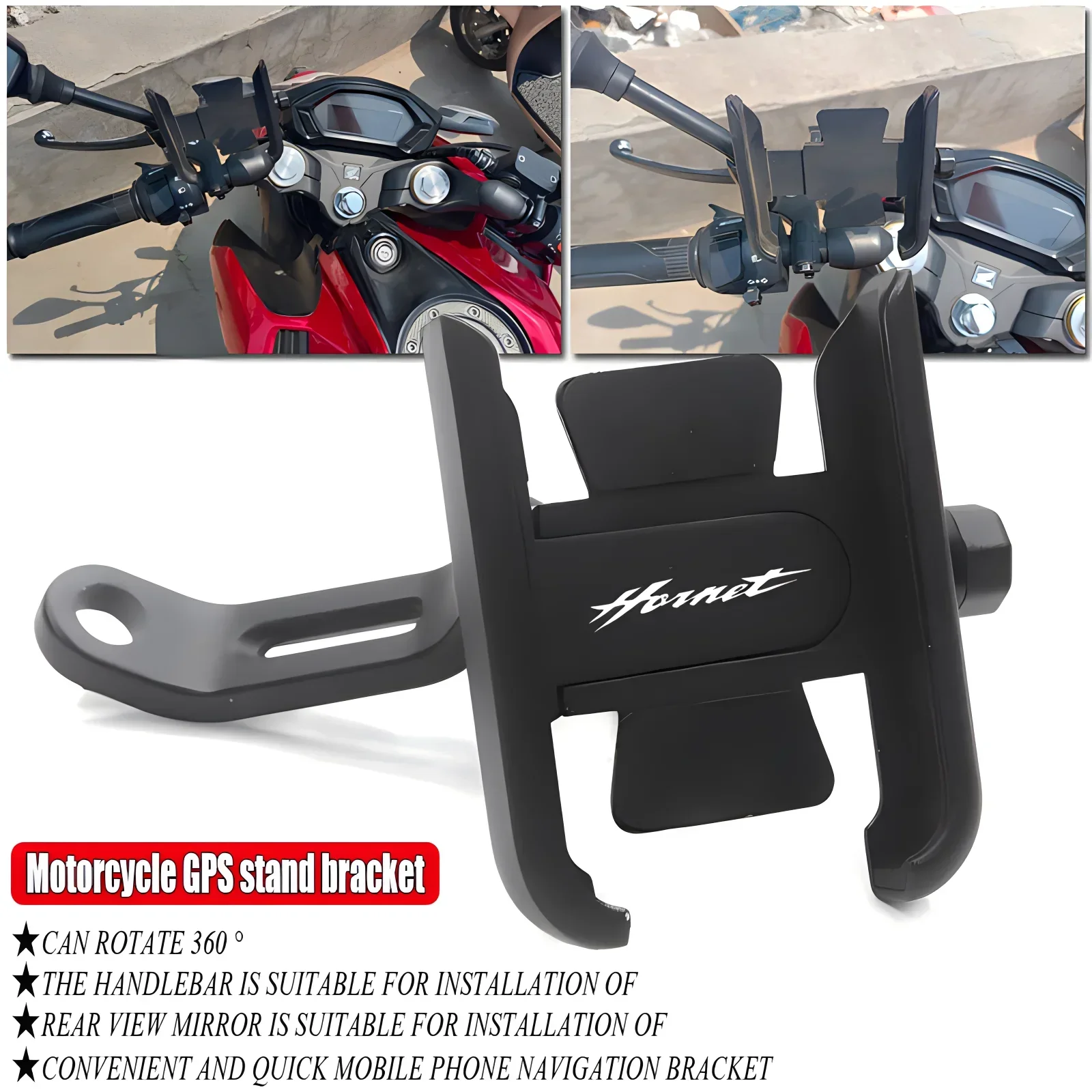 Fit For Hornet 600 900 CB600F 900F 2002-2013 Motorcycle Accessories CNC Handlebar Mobile Phone Holder GPS Stand Bracket