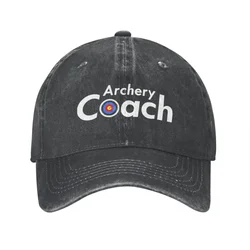 Vintage Archery Bow And Arrow Hunter Hunting Baseball Cap for Men Women Distressed Denim Headwear Adjustable