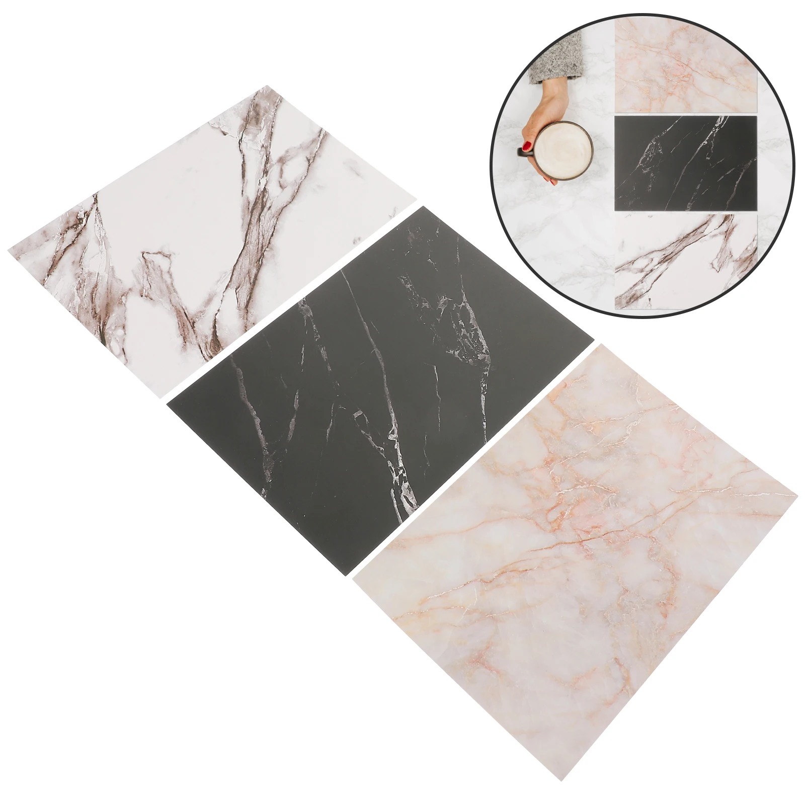 3Pcs Marble Food Photography Backdrops Paper Photophones for Photos Art Paper 21X14cm Studio Shoot Photocall Props Christmas