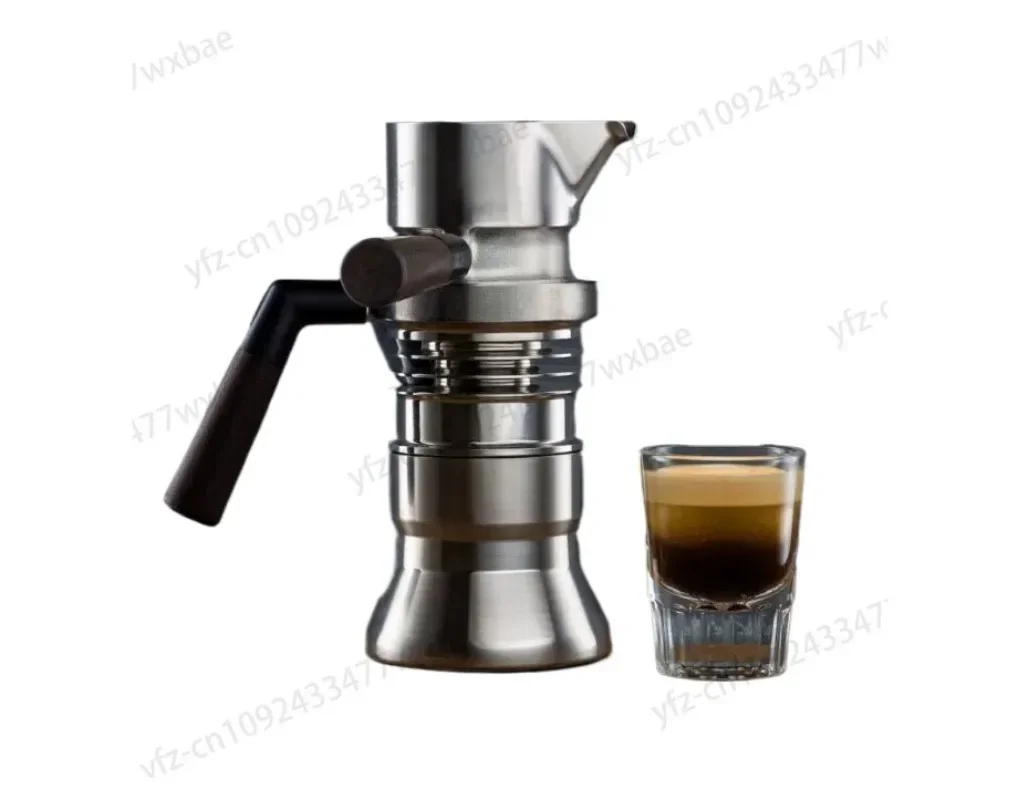 Italian Coffee Pot High Pressure Stainless Steel 316 9 Jet Steam Extraction