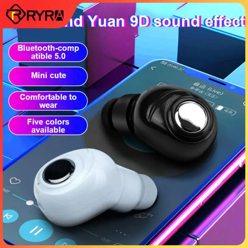 New Mini Invisible Ture Wireless Earphone Noise Cancelling Headphones Handsfree Sport Stereo Headset With Mic