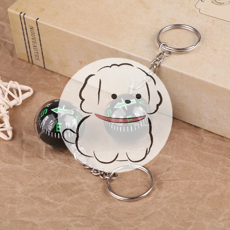 

Портативный легкий аварийный компас для выживания на природе, компас-брелок в форме шара