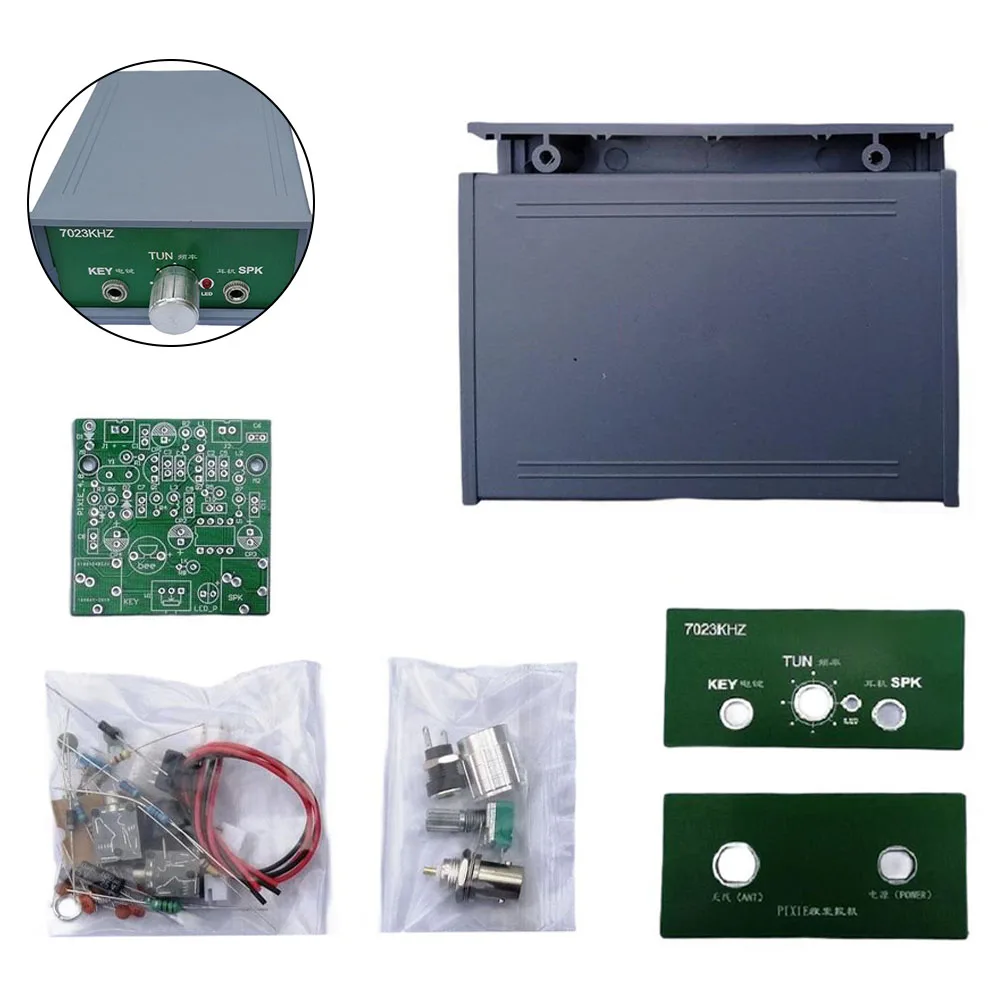For Arduino Compatible for cw Shortwave Transceiver Kit with Adjustable Frequency 7023kHz 7026kHz Complete Set with Housing