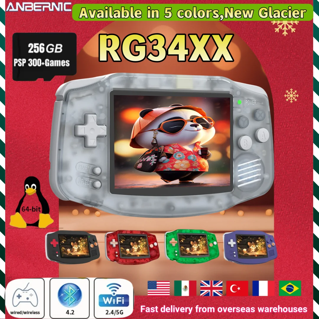 ANBERNIC RG 34XX Retro Handheld Game Console 3.4 