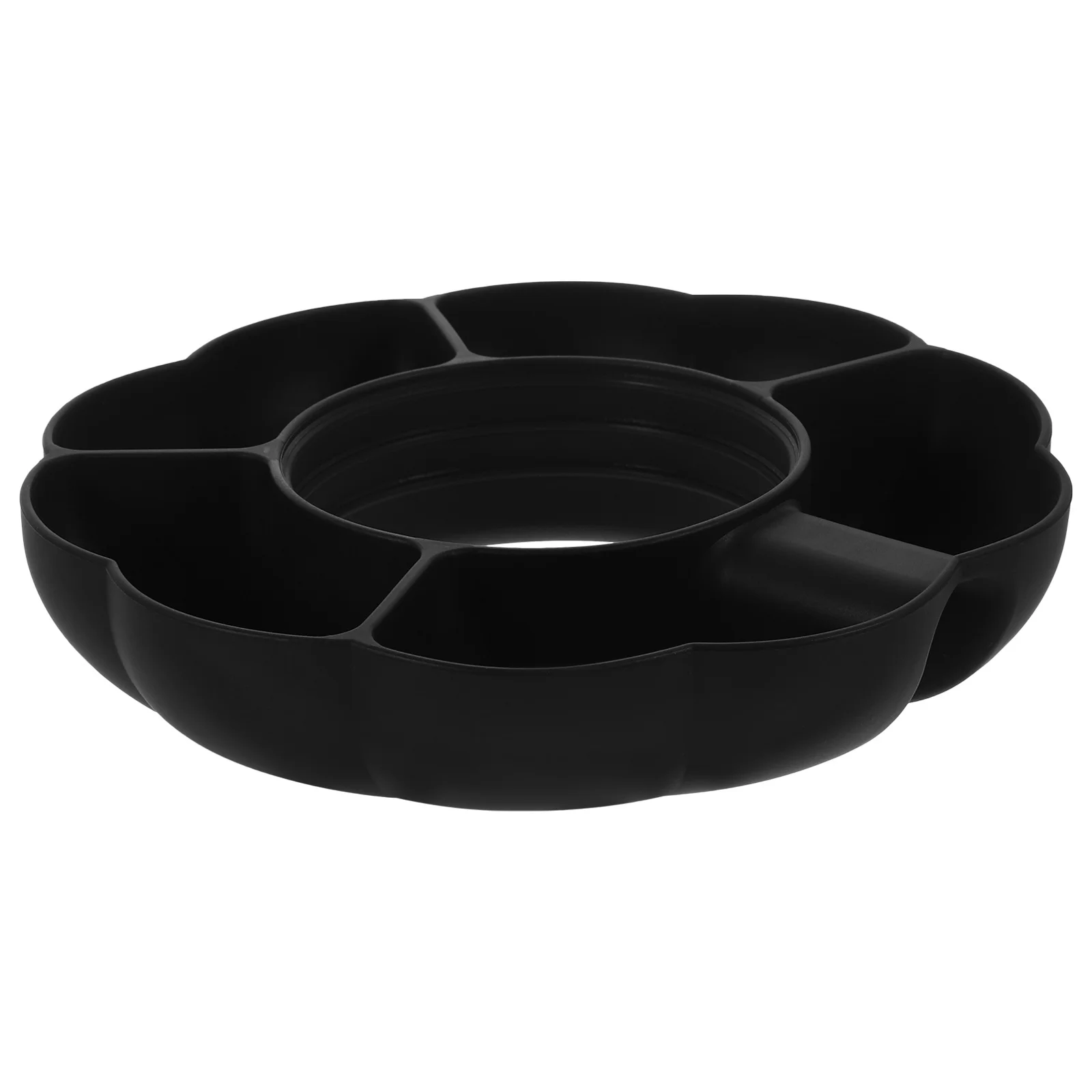

Silicone Divided Fruit Plate Multi-Compartment Snack Tray Dessert Candy Tray for Christmas Thanksgiving Wedding Party