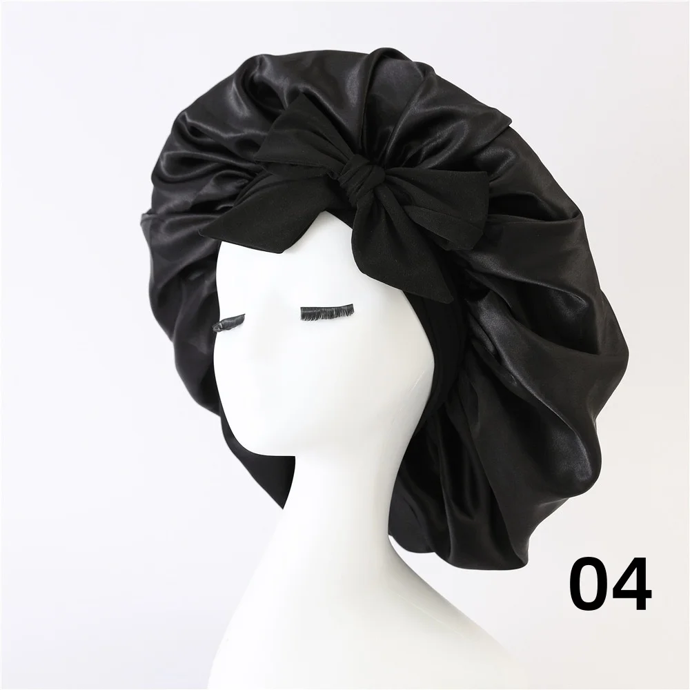 Soft Silky Satin Sleep Cap para mulheres, Hair Spa Cap, Premium Fabric Wig Caps, Cap de sono confortável