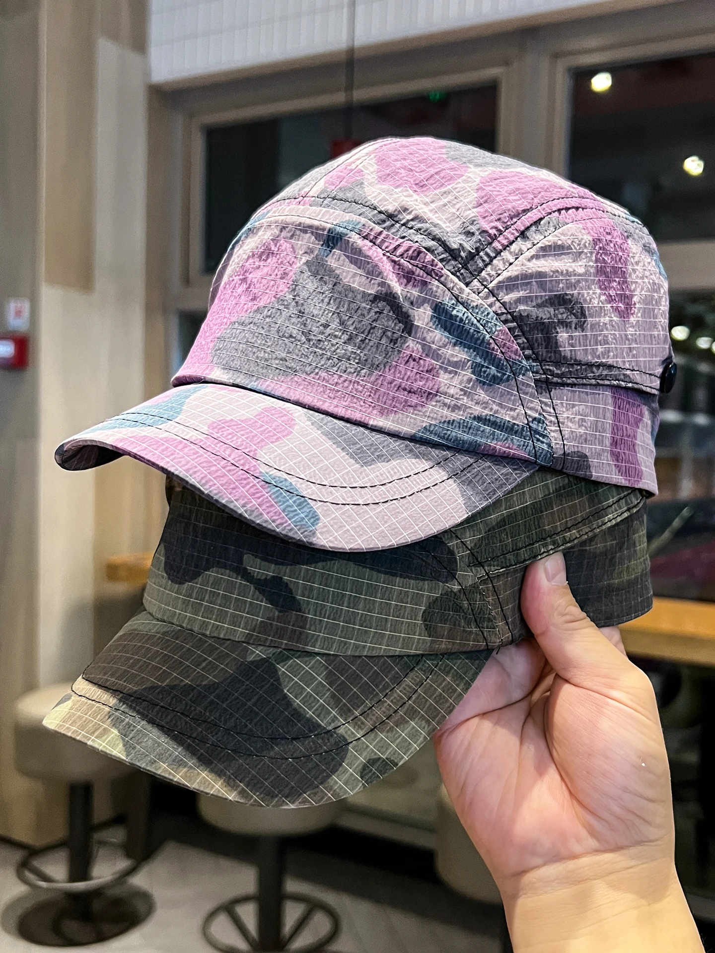 

Retro short brim hat men's and women's summer quick-drying breathable baseball cap versatile casual cap