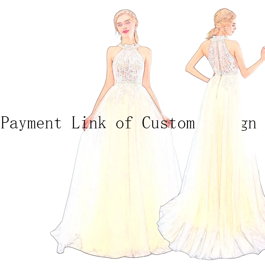 

Jiayigong Custom Link of Customized Wedding Dresses Halter Neck