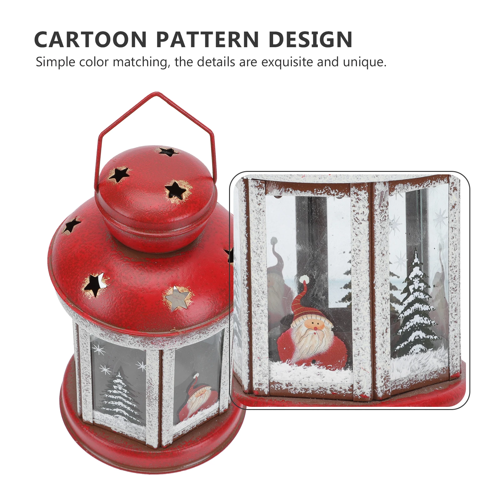 1 pçs retro ferro à prova de vento castiçal criativo papai noel titular casamento natal decoração para casa copo decorativo ferro