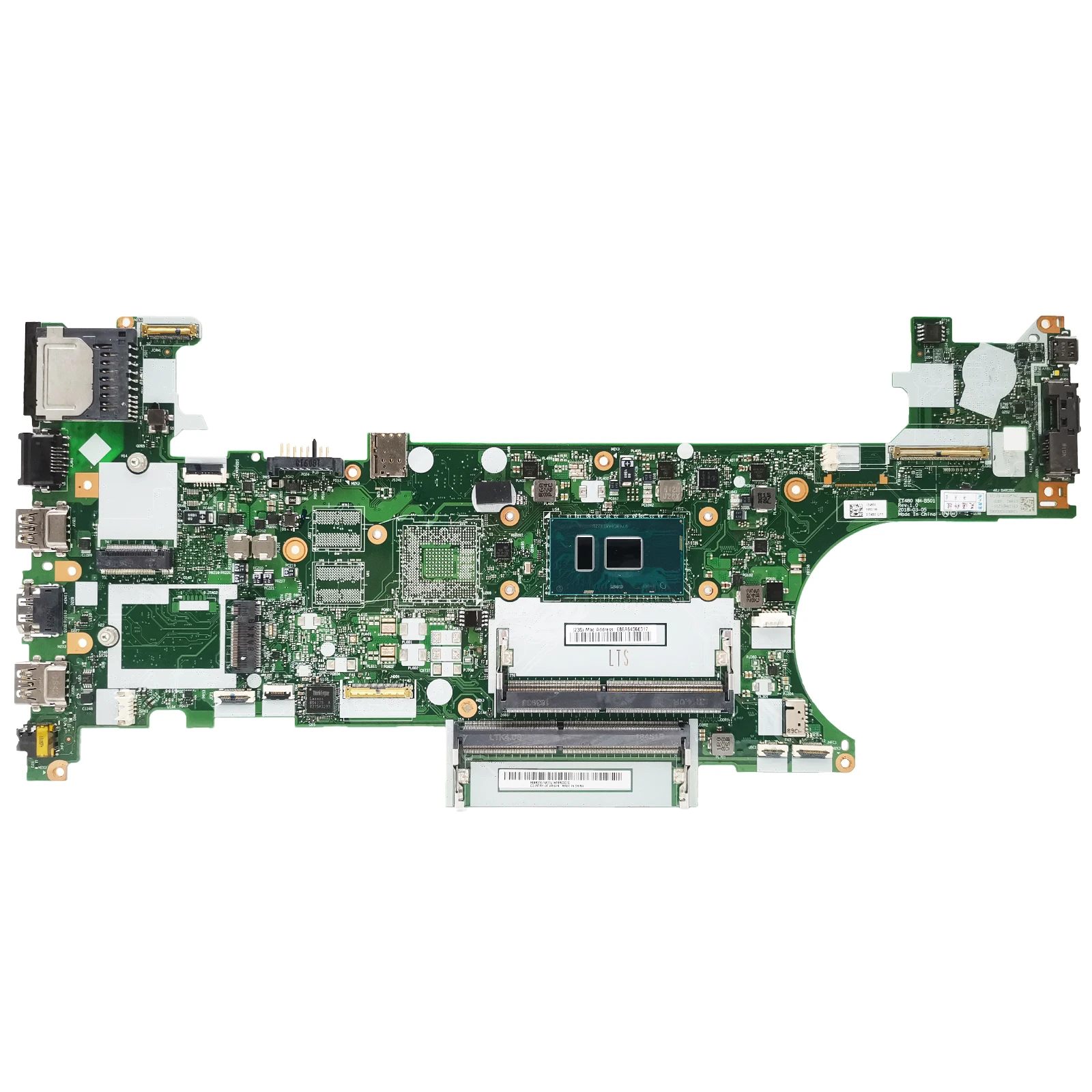 Mainboard For Lenovo Thinkpad T480 Laptop Motherboard 01YR340 01YR328 01YU851 ET480 NM-B501 With i5-8250U CPU DDR4