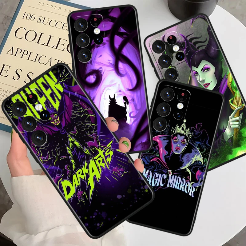 Disney Poison Queen For Samsung Galaxy S23 S22 S21 S20 FE S10 S10e S9 S8 Ultra Plus Lite Black Soft Cover Phone Case