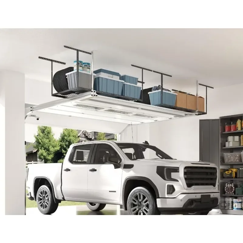 home.3x6 Overhead Garage Storage Adjustable Ceiling Storage Rack, 72