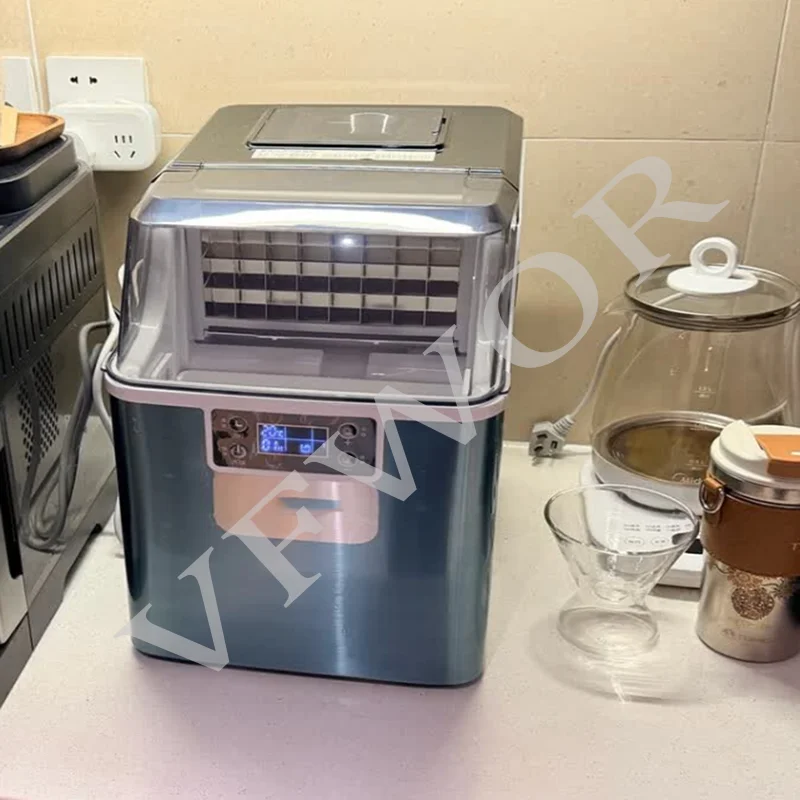 Electric Fast Ice Maker for Home Commercial Milk Tea Shop KTV Student Dormitory All Sizes Welcome