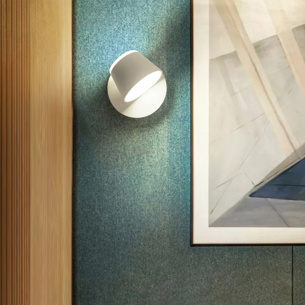 

1pc Rotatable Led Wall Lamp Adjustable Durable Indoor Light E27 Socket Easy Install Bedroom Corridor Pub Balcony Wall Light