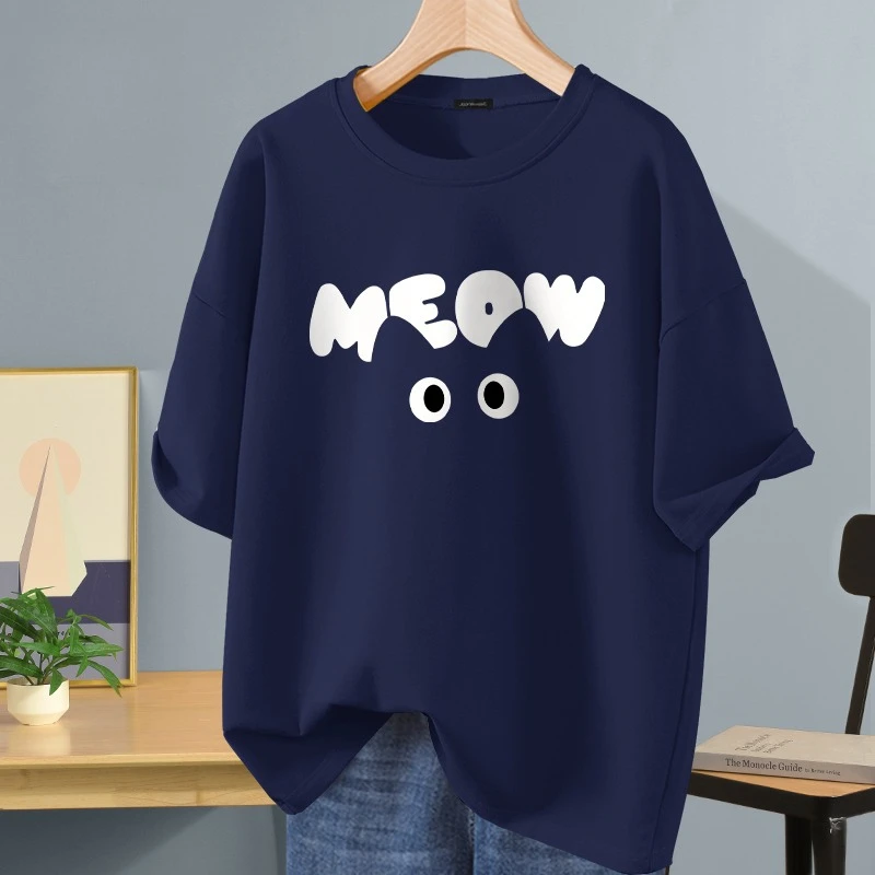 NOVEDAD DE VERANO 2025, camiseta de manga corta de algodón Jeanswest, camiseta holgada de moda para hombre, camiseta Unisex lo mismo