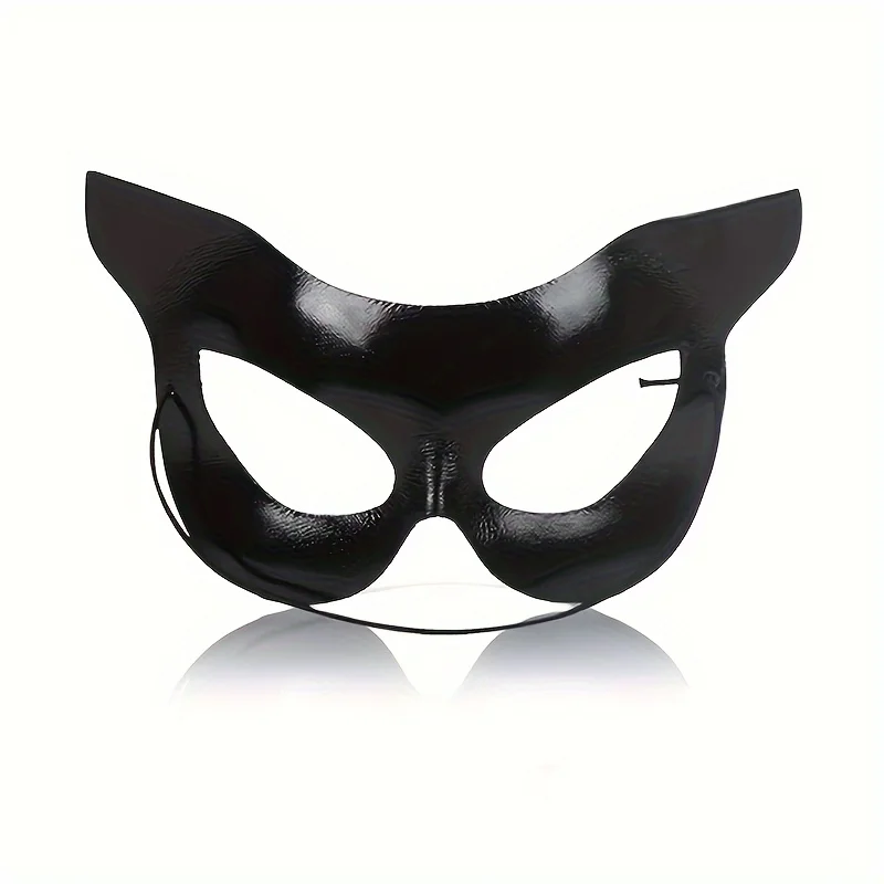 1PC Catwoman Mask Carnival Face Cat Half Mask Black Cat Eye Mask Masquerade Mask Cat Costume Mask Costume Role Playing