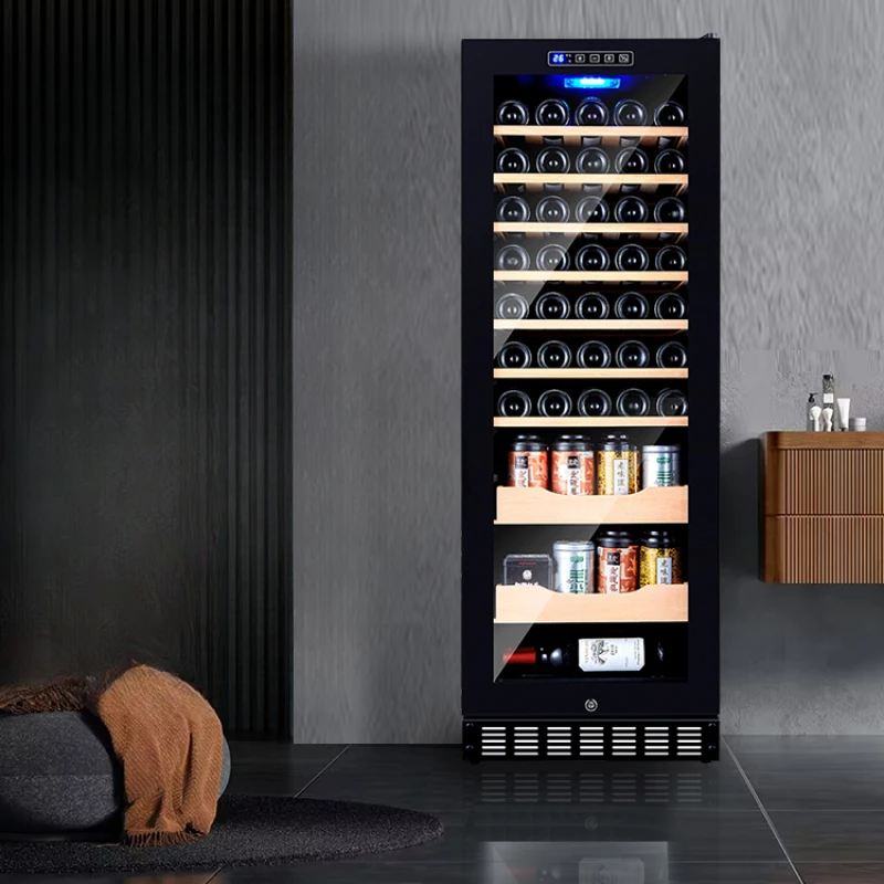 Compressor  red wine cabinet household living room grape red wine refrigerator constant temperature tea ice bar refrigerator