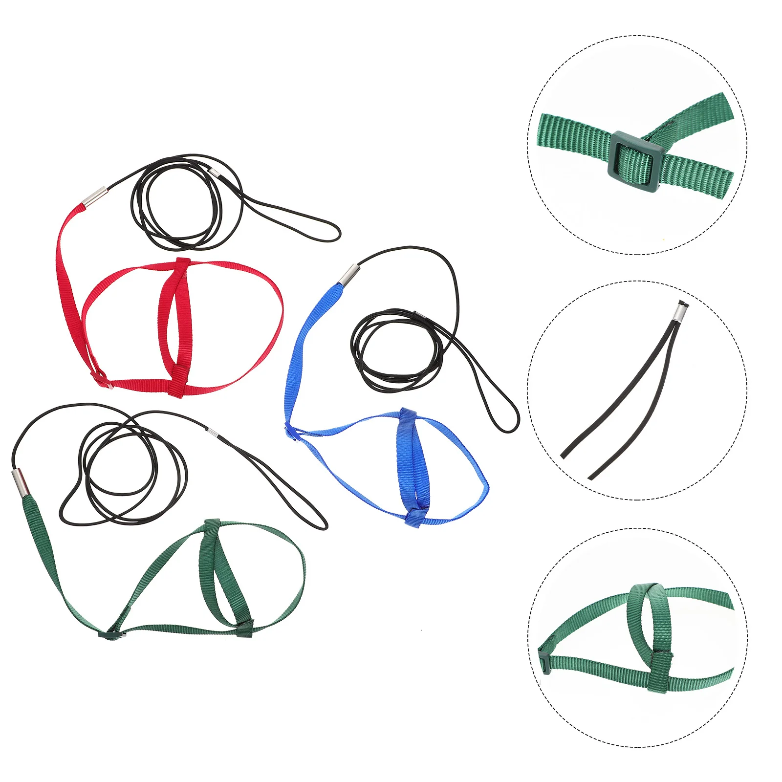 

3Pcs Flying Leash Anti-Bite Bird Harness Adjustable Safe Outdoor Parrot Training Rope Handle Design Bird Fly Train Supplies