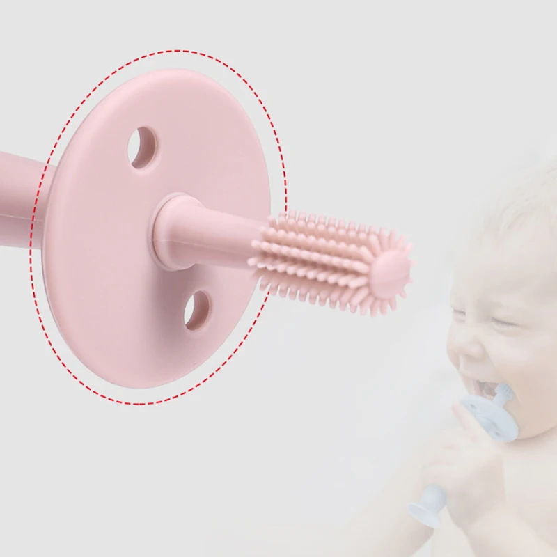 1 قطعة فرشاة أسنان الطفل إصبع لينة سيليكون الرضع الأسنان الأسنان فرشاة تنظيف الغذاء الصف سيليكون Bebes العناية بصحة الفم منتجات الأطفال #5