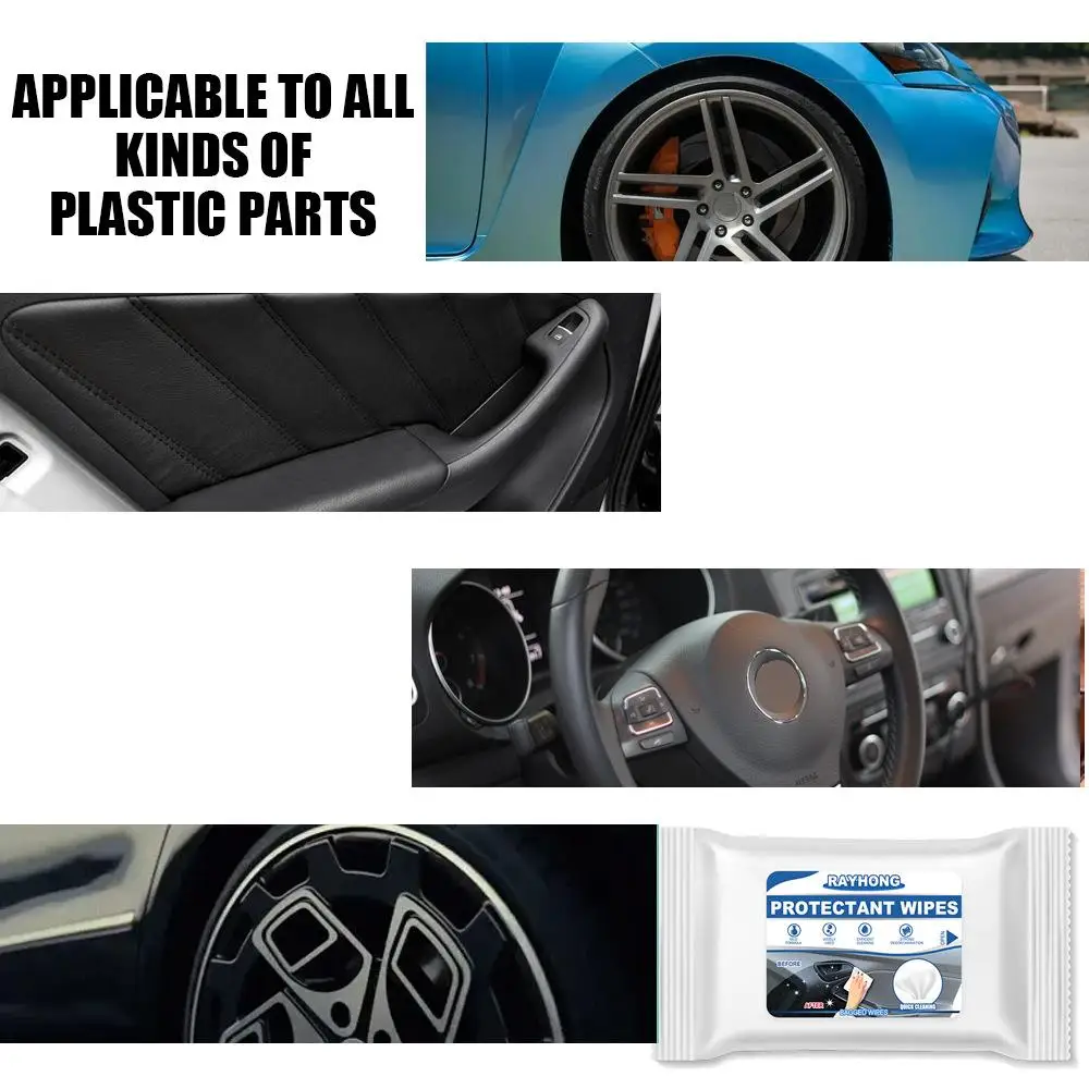 10Pcs/Pack New Console Dashboard Car Interior Cleaning Wipes Disposable Cleaner Auto Washing Towel