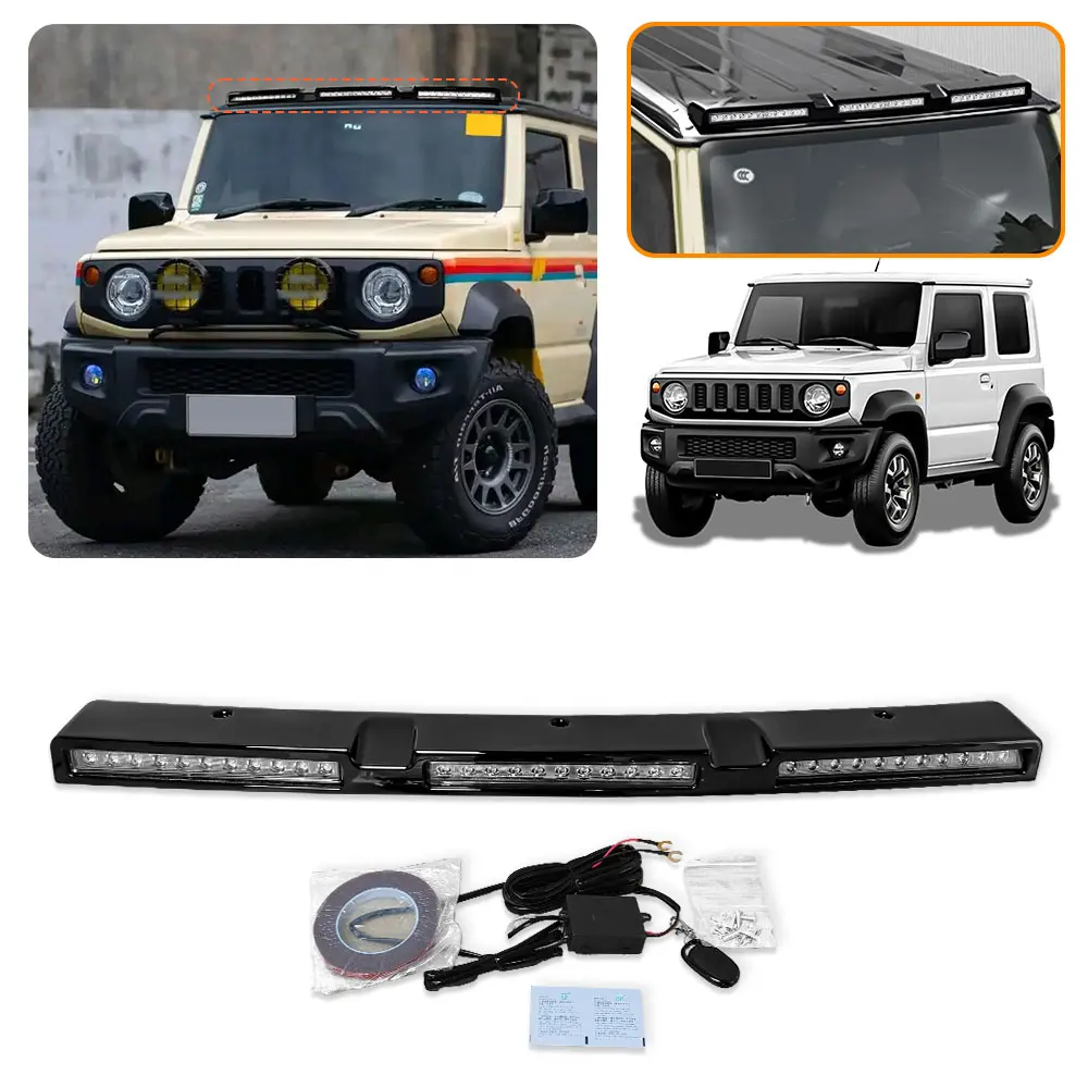 

Top Lamp Model Roof Top Light Bar Led Lamp Top Light Bar with LED DRL For SUZUKI JIMNY 2D 4D 2019-2024