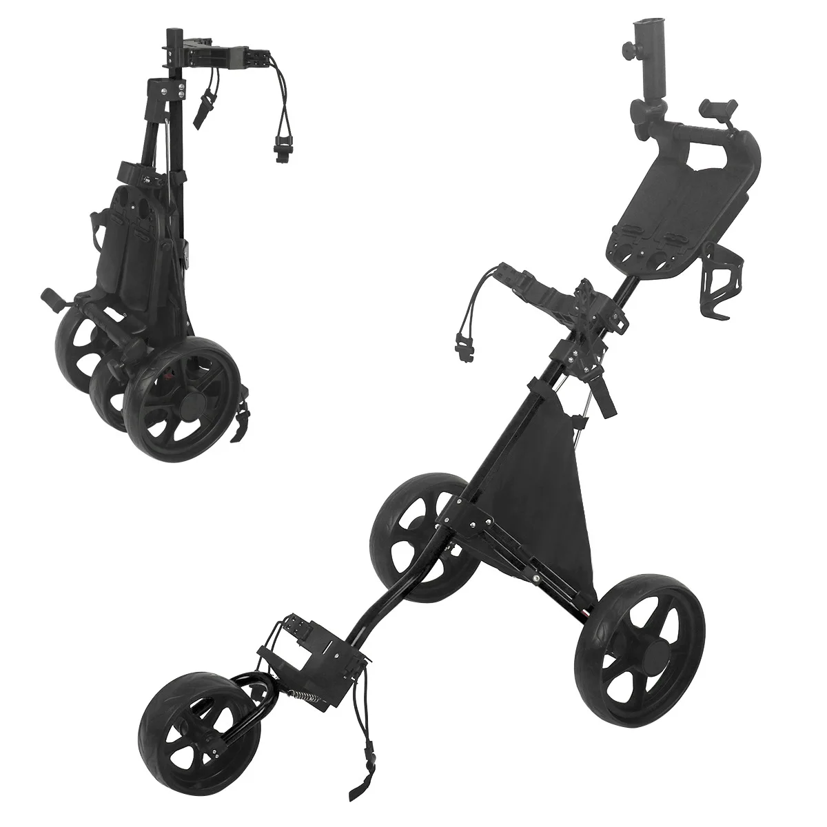 New Golf Three-wheel Ball Chartered Golf Foldable Storage Trolley Portable Trolley Golf Course