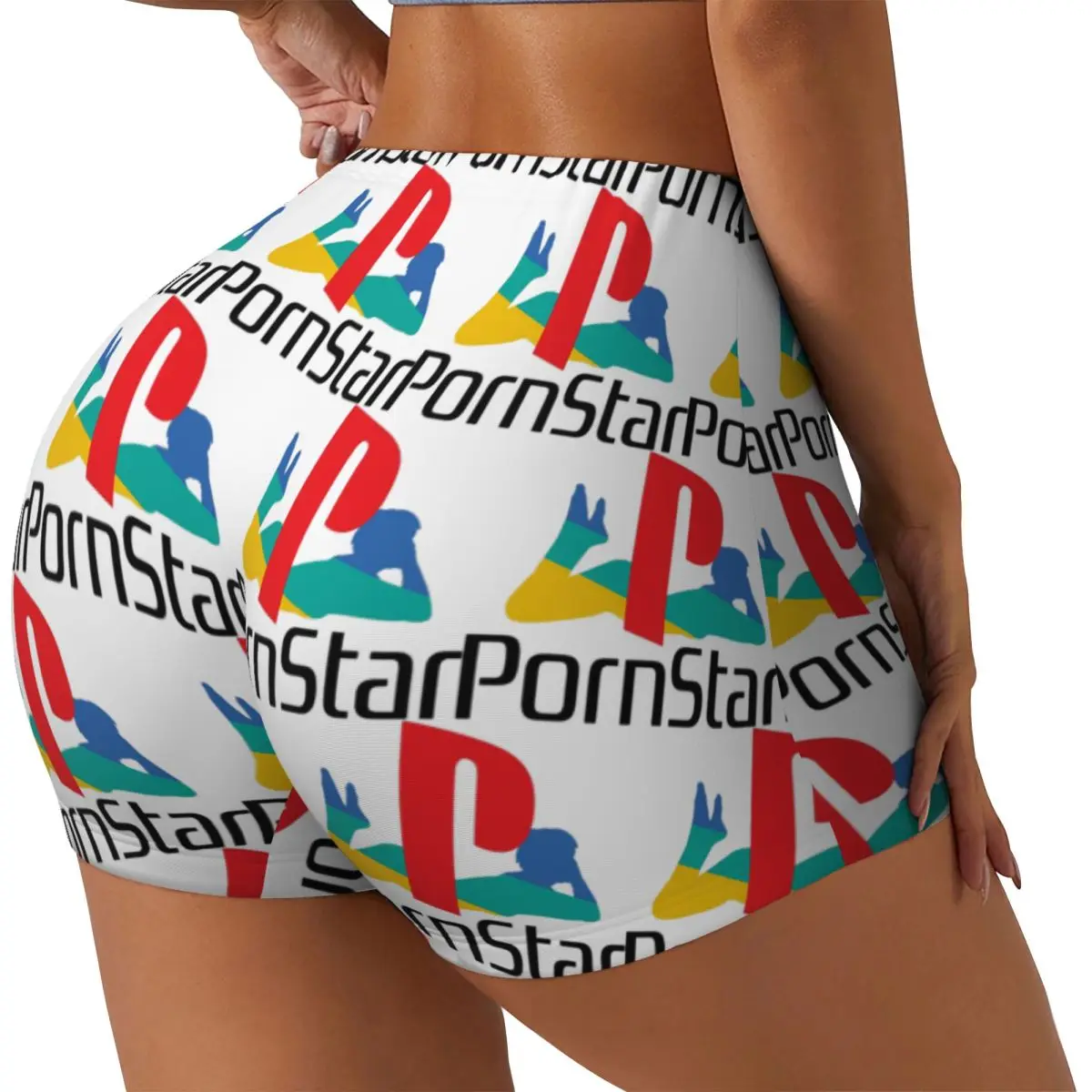 

Пользовательские Ps Pron Star белые женские шорты для бега в тренажерном зале, спортивные шорты для волейбола, байкера, йоги