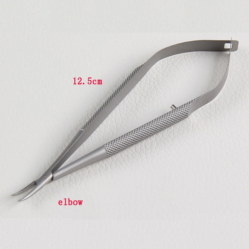 

Straight head elbow micro needle holding forceps for ophthalmic instruments, surgical instruments with needle holder 12.5cm roun