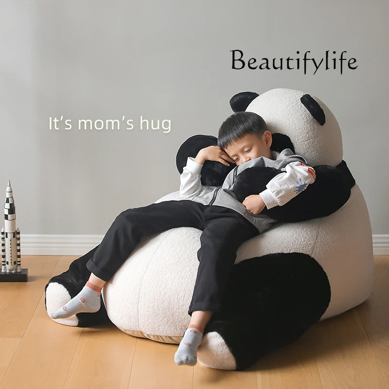 

SS Balcony Living Room Bean Bags Cute Soft Nordic Floor Children Bedroom Sofa Chair Puffs Fluffy Single Canape Salon Furniture H