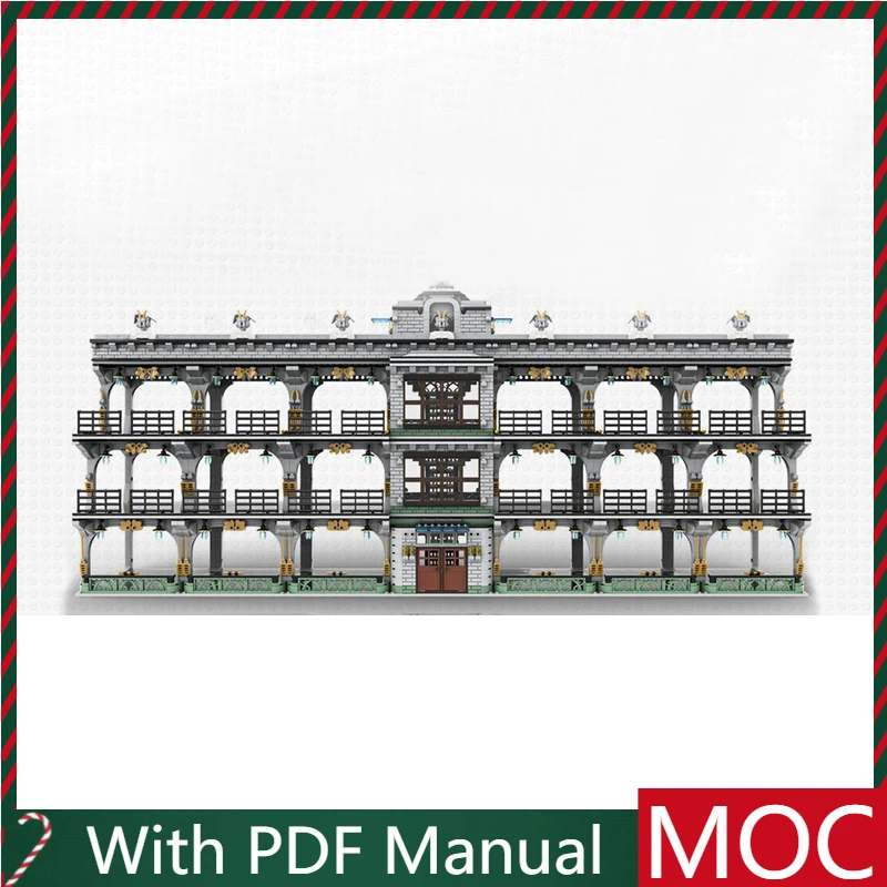 

4412 детали, хит продаж, модель императорского гаража, модульные строительные блоки, детская сборка, дисплей, игрушки, фестиваль, подарок-сюрприз