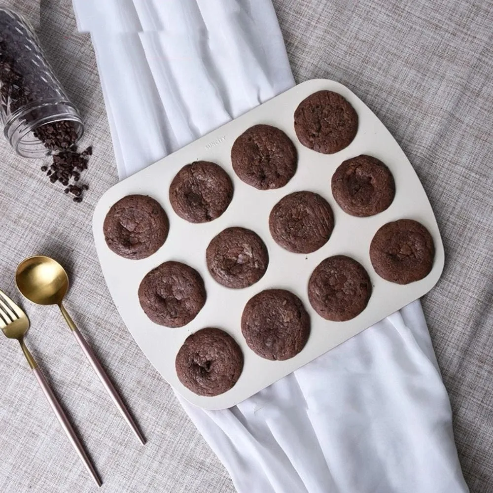 

Carbon Steel Baking Mold Pan Non-stick Easy To Demould Muffin Cakes Mold Leakproof Multi-purpose Kitchen Baking Mold