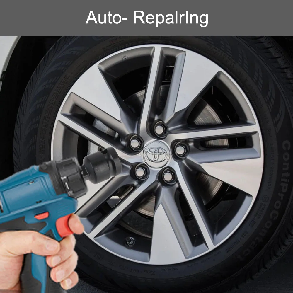 Chiave a bussola Set di utensili manuali Set di chiavi per interruttore a cricchetto Set di chiavi a bussola da 6 pezzi Adattatore per manicotto pneumatico 1/4 1/2 3/8 3/4